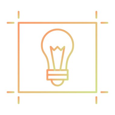 ampul simgesi vektör illüstrasyonu