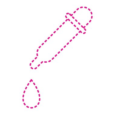 pipette simgesi. Vektör illüstrasyonu