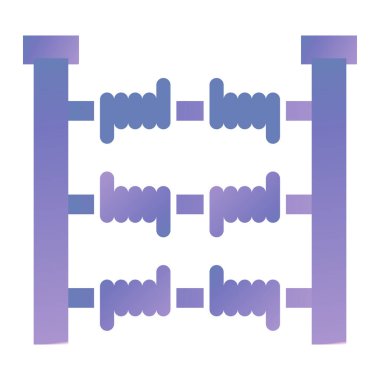 Abaküs. Web simgesi basit illüstrasyon