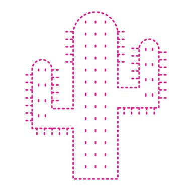 cactus symbol, vector illustration