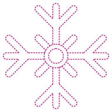 snowflake icon. christmas symbol. flat design style.