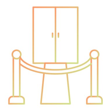 bariyer simgesi vektör illüstrasyonu