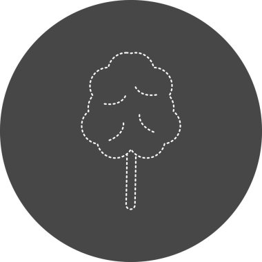 Cotton Candy simgesinin vektör illüstrasyonu