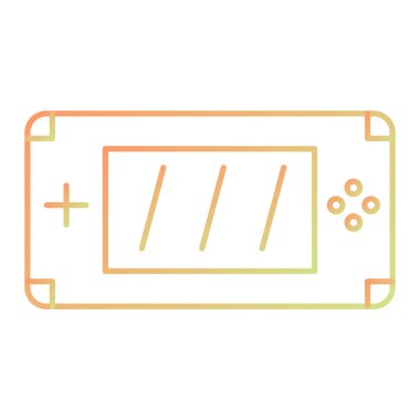 oyun konsolu simgesi. vektör illüstrasyonu