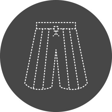 Hakama modern ikon vektör illüstrasyonu