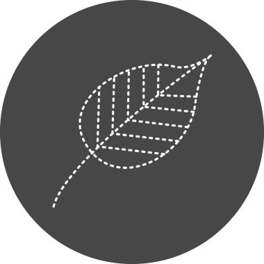 Yaprak simgesi, vektör illüstrasyonu basit tasarım