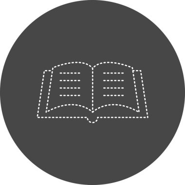 Kitap simgesinin vektör illüstrasyonu 