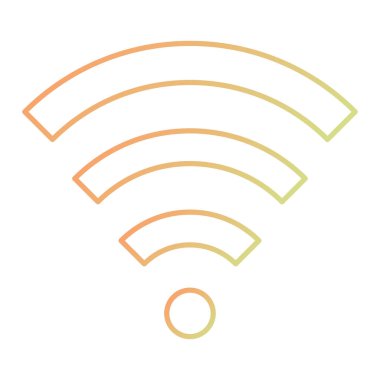 wifi simgesi vektör illüstrasyonu