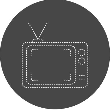 Tv Vector Glyph Icon Design 