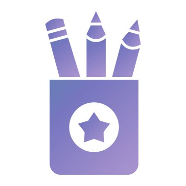 Kalem. Web simgesi basit illüstrasyon