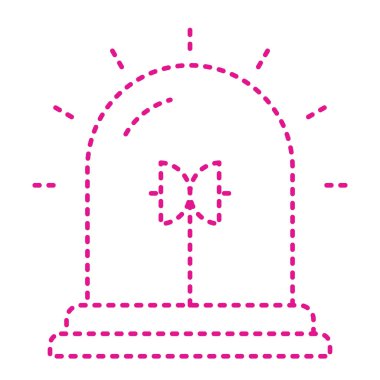 Bir neon işaretinin vektör illüstrasyonu