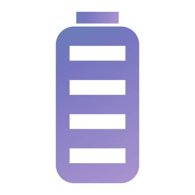 Su şişesi. Basit resimleme