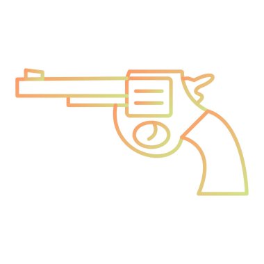 gun icon in comic style. vector illustration