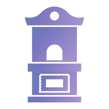 Müze vektör simgesi modern basit tasarım