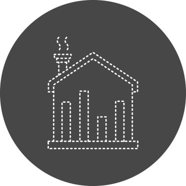 Gayrimenkul İstatistiklerinin vektör illüstrasyonu