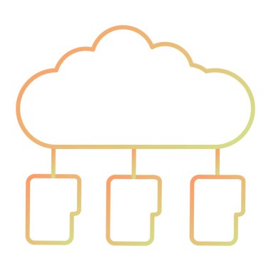 Bulut hesaplama. Web simgesi