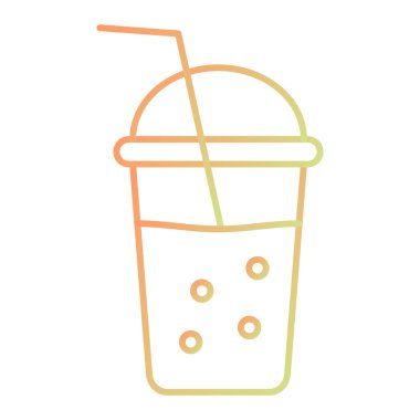 Kokteyl. Web simgesi basit illüstrasyon