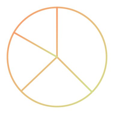 Pasta grafiği simgesinin vektör çizimi