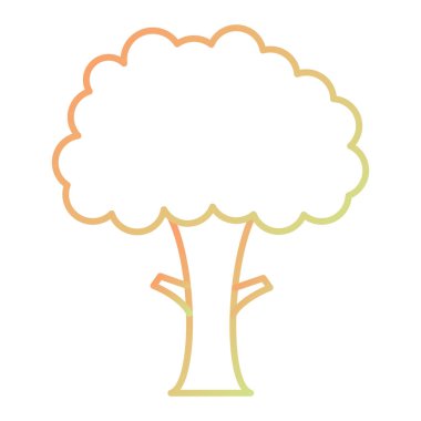 ağaç simgesi vektör illüstrasyonu