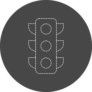 Trafik ışıkları simgesi, vektör çizimi