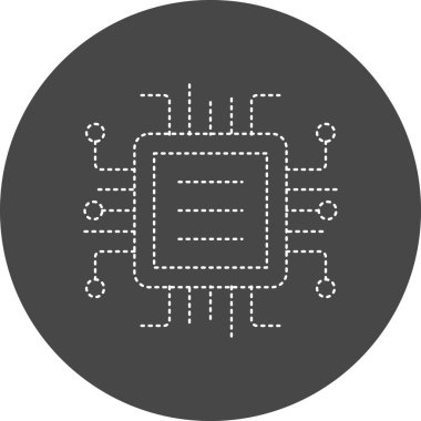 vector illustration of Artificial Intelligence modern icon