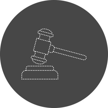 gavel icon, web icon simple illustration