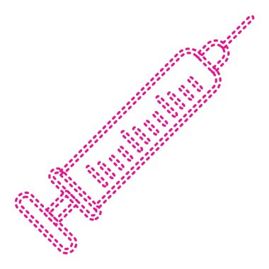 syringe with pills icon. vector illustration