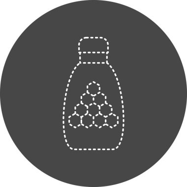 vector illustration of Honey Jar modern icon