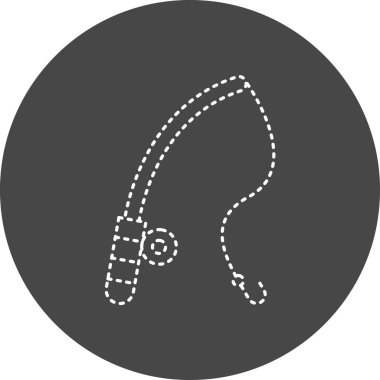 Balıkçılık simgesinin vektör illüstrasyonu