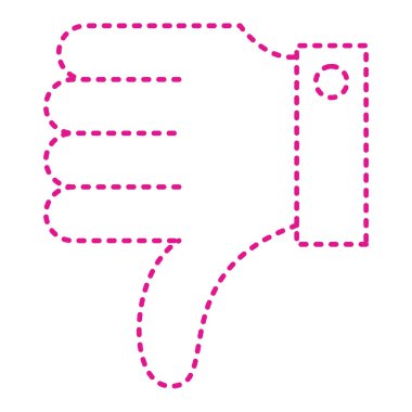 thumb down. web simple design illustration