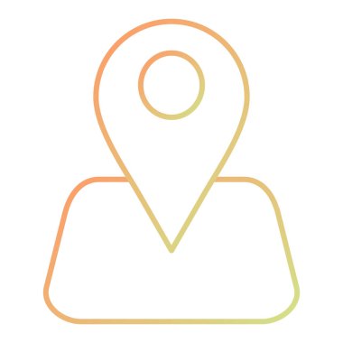 konum simgesi vektör illüstrasyonu