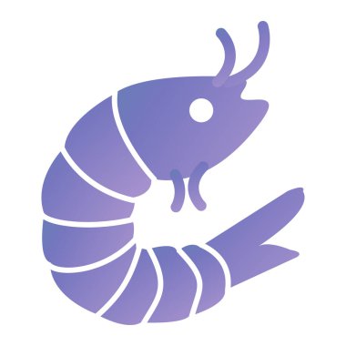 purple jellyfish icon. vector illustration