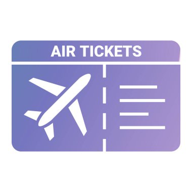 bilet simgesi, vektör illüstrasyonu