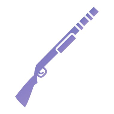 shotgun icon. flat illustration of weapon vector symbol for web design