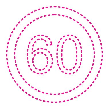 Yol simgesi vektör illüstrasyonu