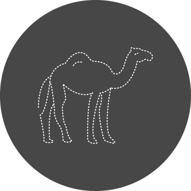 Deve simgesinin vektör illüstrasyonu