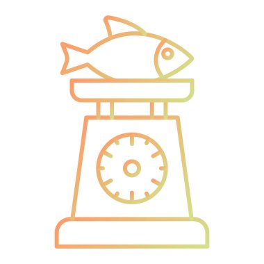 line scales of fish icon vector illustration design