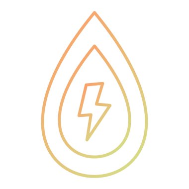 Bir yıldırımın vektör çizimi