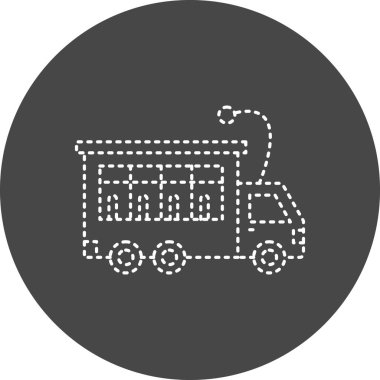 oyuncak otobüs. Web simgesi basit tasarım