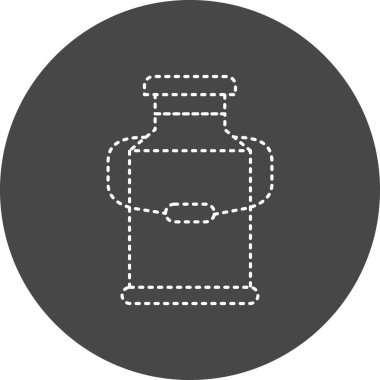 vector illustration of Milk can icon
