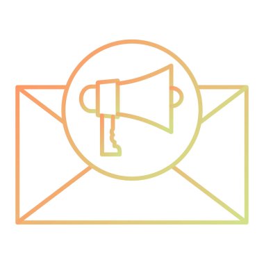 message with megaphone icon vector illustration design