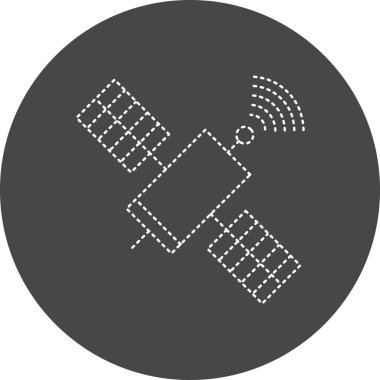 Uydu modern simgesinin vektör çizimi