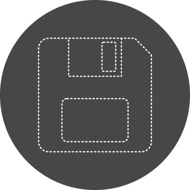 floppy disk icon, vector illustration. Save