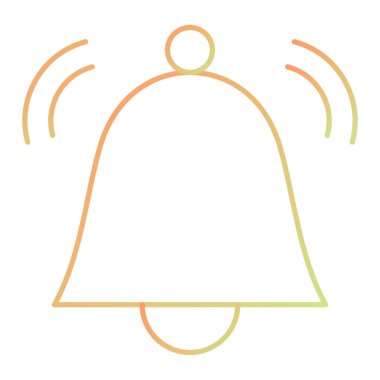 Çan simgesi vektör illüstrasyonu