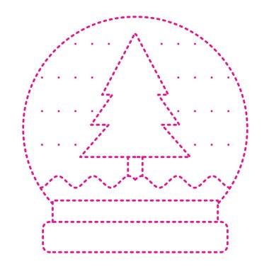 Noel ağacı ikonu vektör çizimi tasarımı