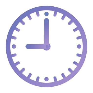 Saat. Web simgesi basit illüstrasyon