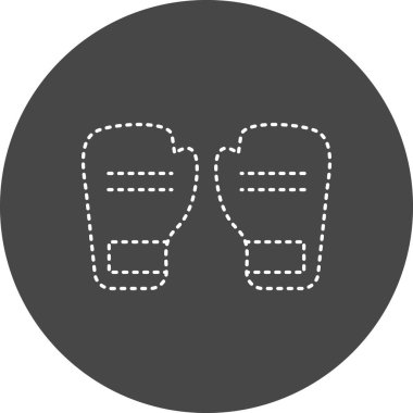 Eldiven. Web simgesi basit illüstrasyon