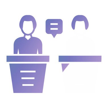 Müşteri desteği ikon vektör illüstrasyonu