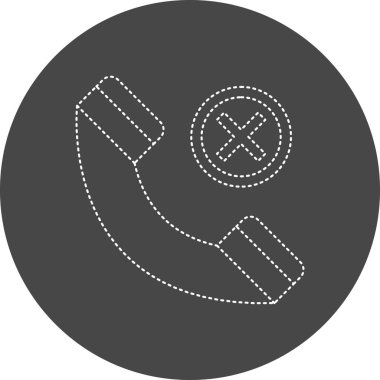 Telefon arama simgesinin vektör illüstrasyonu