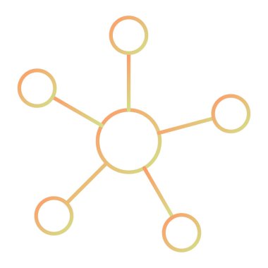 Molekül simgesi vektör illüstrasyonu